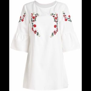 NWOT Embroidered Tunic Dress